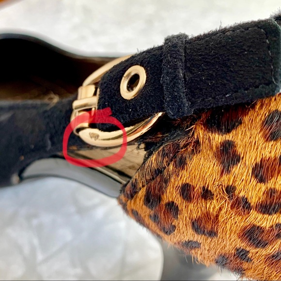 Circa Joan & David Suede/Leopard Kitten Heel 7 - Picture 7 of 8